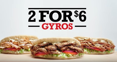 Arby's 2 for $6 Gyros Commercial