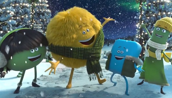 Cricket Wireless Christmas Commercial - Four Mascots Singing