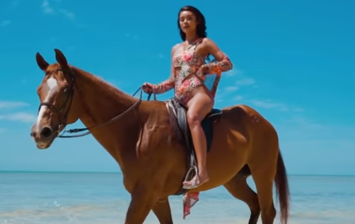 PrettyLittleThing Advert - Model Riding Horse
