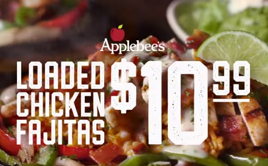 Applebee's Chicken Loaded Fajitas Commercial