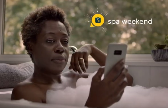 Expedia Spa Weekend Woman in Bathtub Commercial