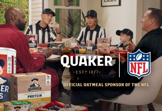 Quaker Oats NFL Commercial - Feat. Referee, Drew Brees, Jerry Rice & Jerome Bettis