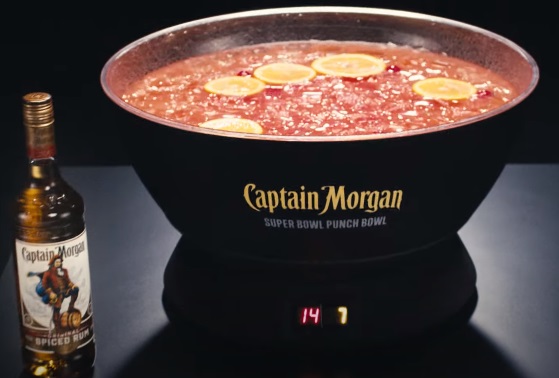 Captain Morgan Super Bowl Punch Bowl Victor Cruz Commercial