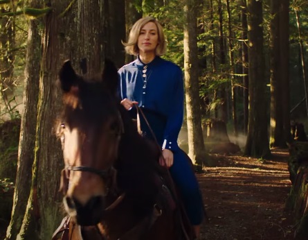 TurboTax Live Commercial Actress - Woman Riding Horse in the Woods