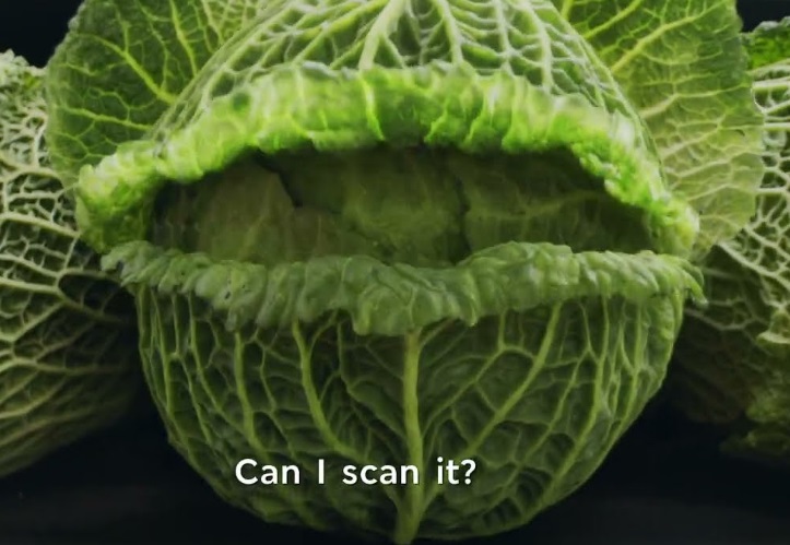 M&S App Can I Scan It? Yes, You Can Advert Singing Cabbage