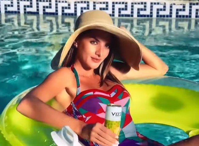 Vizzy Hard Seltzer Pool Party Commercial Girl