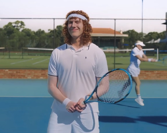 Kleenheat Ron Thinking About Gas During Tennis Match Commercial Actor