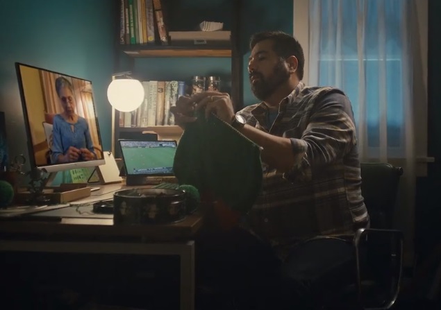 AT&T Live Football Commercial Actor - Man Crocheting