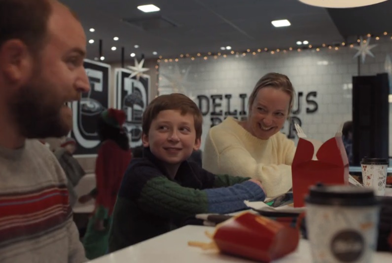McDonald's UK Christmas List Advert Actors - Feat. Boy With His Family