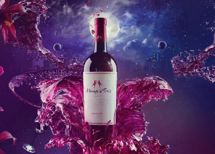 Ménage à Trois Red Blend Wine Drowning in Love Commercial