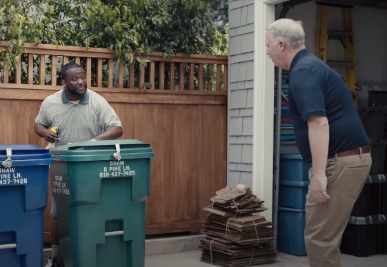 Progressive Commercial - Dr. Rick & Man Cleaning His Trash Cans